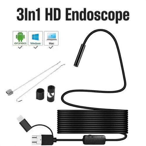 Image de Endoscope USB HD 1200P - Inspection Flexible & Étanche