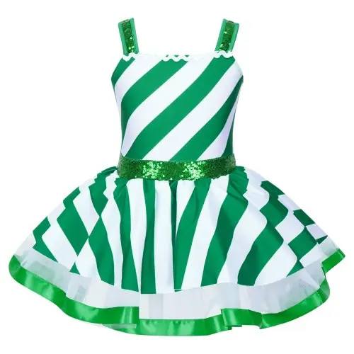 Image de Tutu de Ballet Mme Noël pour Filles - Costume de Danse Festif