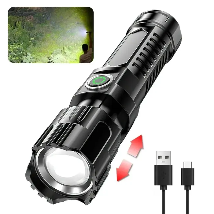 Image de Torche LED Ultra Puissante Rechargeable USB