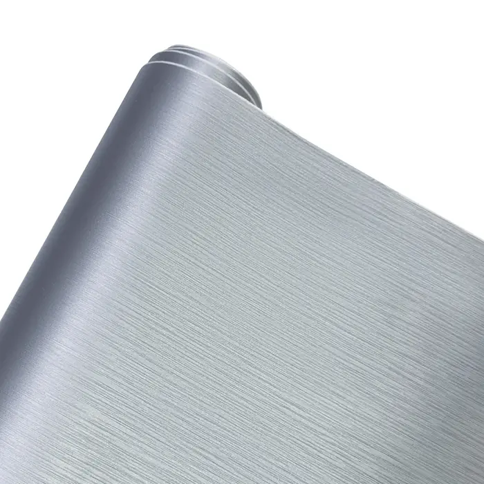 Image de Autocollants Aluminium Brossé Argenté - Style Premium pour Voiture & Moto