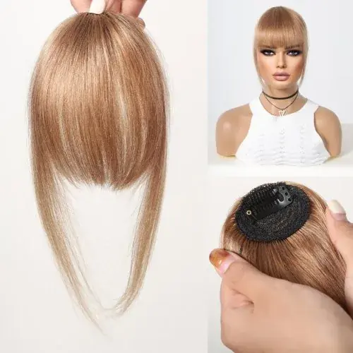 Image de Frange Vaporeuse Brune - Extensions de Cheveux Naturels