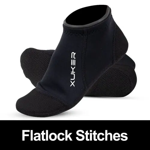 Image de Chaussettes Néoprène 3mm - Idéales pour la Plage, le Surf et les Sports Nautiques