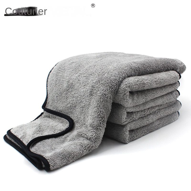Immagine di 75x35 60x40cm Asciugamano per lavaggio auto in microfibra Asciugatura rapida Pulizia automatica Pann...