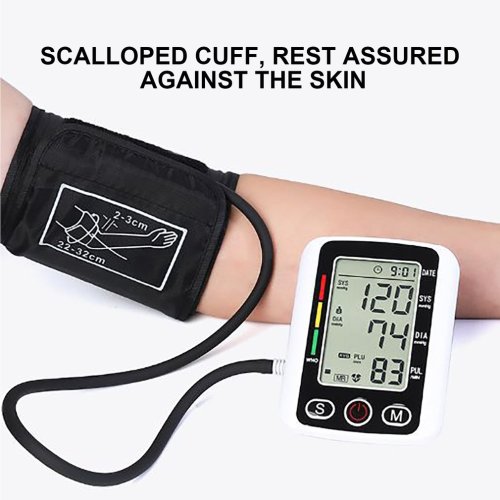 Image of Natural Precision Digital Arm Blood Pressure Monitor with Heart Rate Detection for Healthy Living