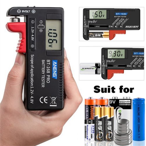 Image de Testeur de Batterie Numérique LCD - BT-168 Pro