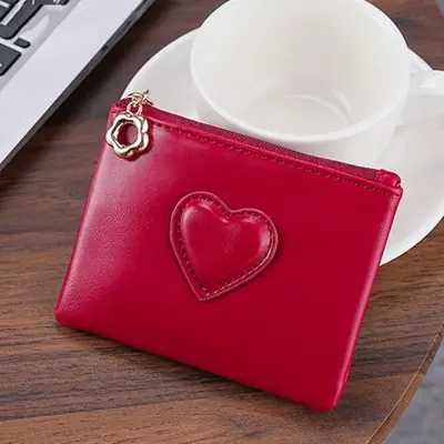 Image de Portefeuille Coeur Mignon - Mini Sac à Cartes Femme