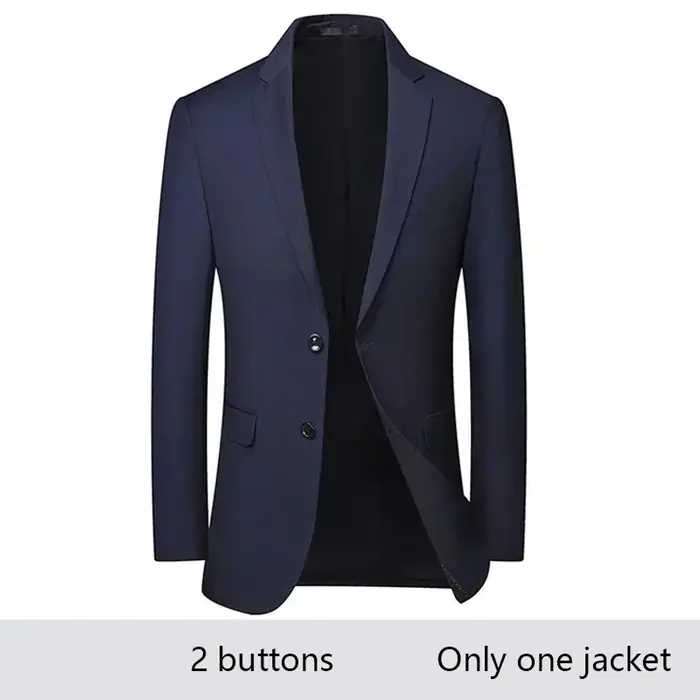 1PC-Bleu marine Blazer