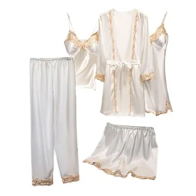Image de Pyjama Sexy 5 Pièces en Dentelle & Satin