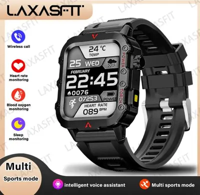 Image de Montre Intelligente Homme avec Lampe LED - Suivi Santé & Sports