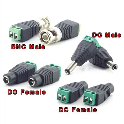 Image de Connecteurs BNC & DC pour CCTV et Bandes LED - Pack de 10