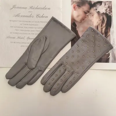 Image de Gants en Cuir de Mouton Doublés Velours - Hiver Chaud & Élégant