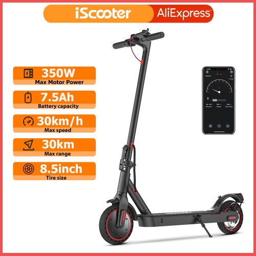 Immagine di Scooter Elettrico Pieghevole i9 - Velocità 30 km/h, Autonomia 30 km