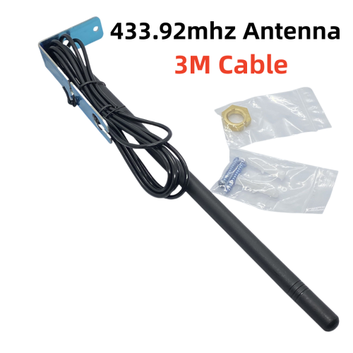 Bild von Universal 433 MHz 3 M Kabelantenne für Tor Garage Radio Signal Booster Repeater Outdoor Wasserdicht 433,92 MHz Torsteuerung Antenne