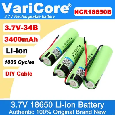 Image de Batterie 18650 3400mAh - Puissante & Rechargeable