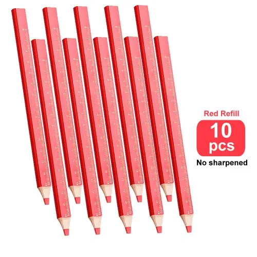 10 czerwonych bez temperówki
