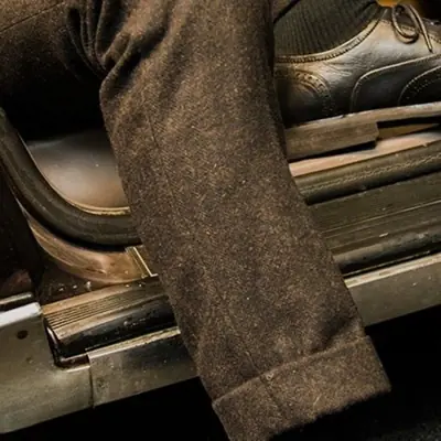 Image de Costume Homme Laine Automne-Hiver 2024 - Style Streetwear Élégant