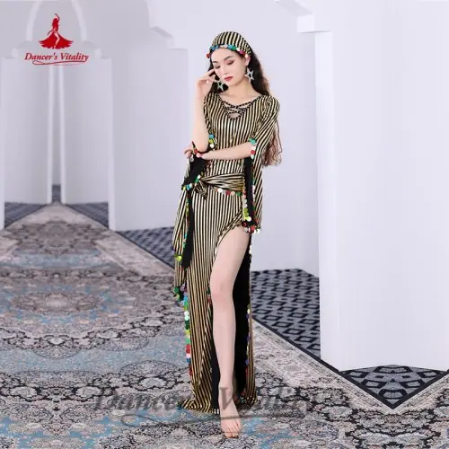 Image de Robe de Danse du Ventre Étincelante pour Femmes