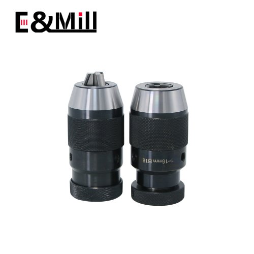 Zdjęcie Uchwyt wiertarski bezkluczykowy samozaciskowy z blokadą – kompatybilny z rozmiarami B10, B12, B16, B18, B22, zakres 0,5–6 mm, 1–10 mm, 1–13 mm, 1–16 mm