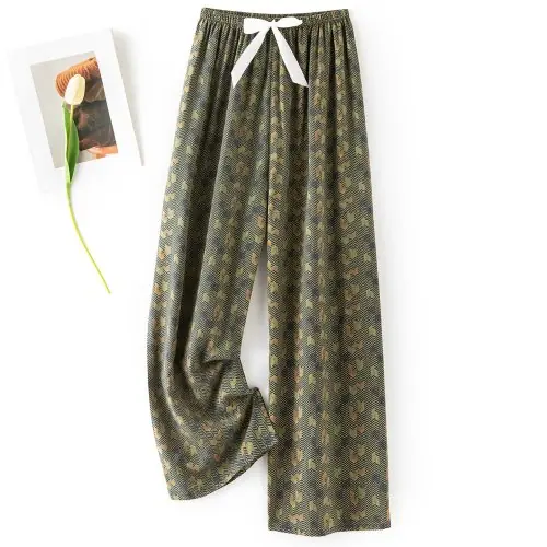 Image de Pantalon Boho Floral Femme - Style Éthnique & Décontracté