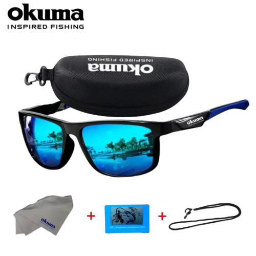 Immagine di Occhiali da Sole Polarizzati Moda Okuma UV400 Anti-Riflesso e Protezione contro la Luce Forte, Ideali per Ciclismo, Guida, Pesca e Attività all'Aperto