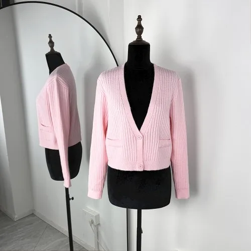Rosa strickjacke
