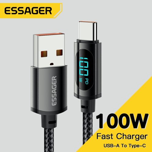 Afbeelding van USB-C Kabel voor Snelle Oplading tot 100W – Geschikt voor Huawei, Honor, Xiaomi, Samsung en Andere Smartphones