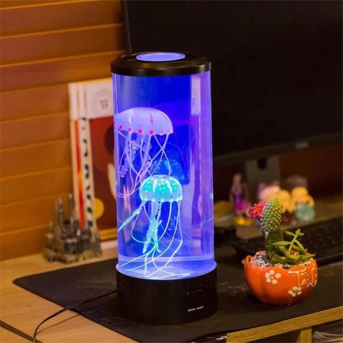 Imagen de Lámpara LED de Medusas con Cambio de Color - Luz Nocturna para Niños