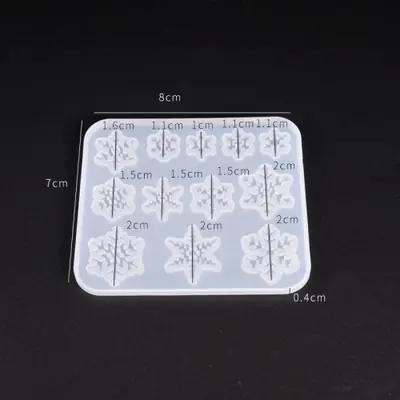 Image de Moule Silicone Perles Cube & Triangle pour Résine UV