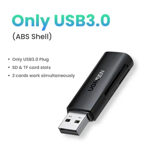 Image de Lecteur de Carte USB-C & USB 3.0 SD/MicroSD - Ugreen