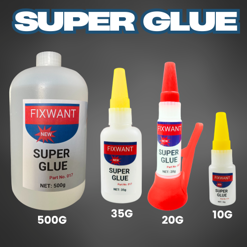 Immagine di Colla Super Cianoacrilato Adesivo Istantaneo Ultra Resistente – Incollaggio Rapido per Metalli, Plastica, Legno e Ceramica – Confezione da 1, 2 o 3 Pezzi