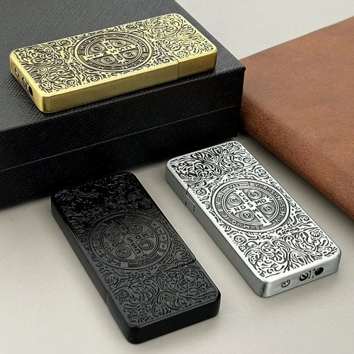 Image de Briquet à Gaz Butane Fin - Flamme Nue & Design Élégant