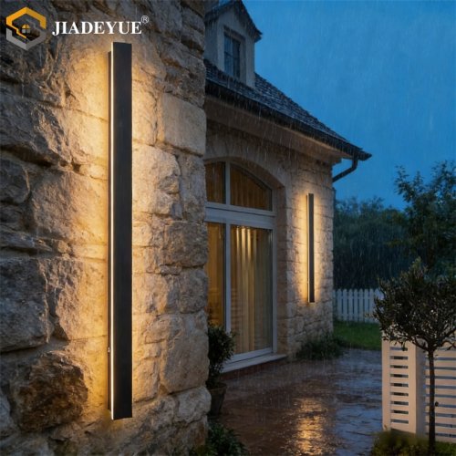 Image of Waterproof LED Long Wall Light IP65 Outdoor Lighting for Garden, Country House, Balcony, Interior Wall, Bedroom, and Living Room