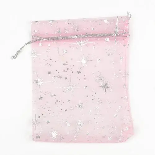 Image de Sacs Cadeaux Étoilés Organza - Lot de 50