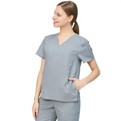 Image de Uniforme de Travail Infirmier - Ensemble Haut & Pantalon Allaitement