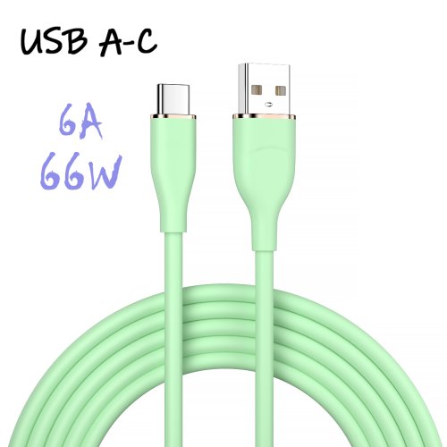 Immagine di Cavo USB-C 66W Rapido in Silicone – Ricarica Veloce per iPhone, Huawei, Xiaomi