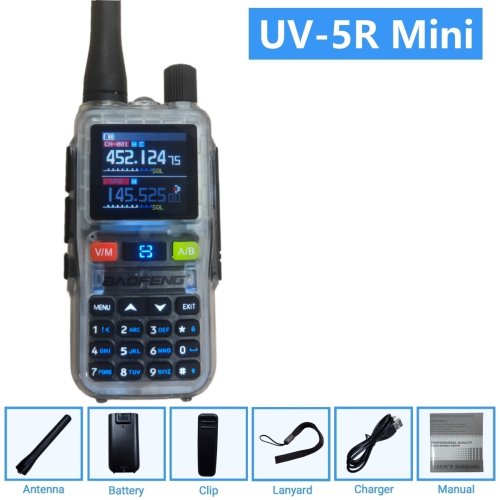 Immagine di Walkie Talkie Baofeng UV-5R Mini con Bluetooth e Frequenza Hopping
