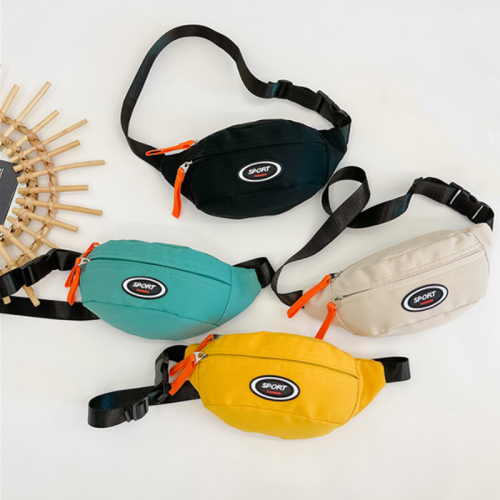 Afbeelding van Schattige Kinderheuptas van Hoge Kwaliteit Canvas – Designer Crossbody Borsttas voor Meisjes en Jongens, Effen Stijl met Verstelbare Riem