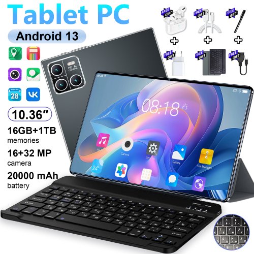 Imagen de Tableta 5G de 36 Pulgadas con Android 13 y 16GB RAM