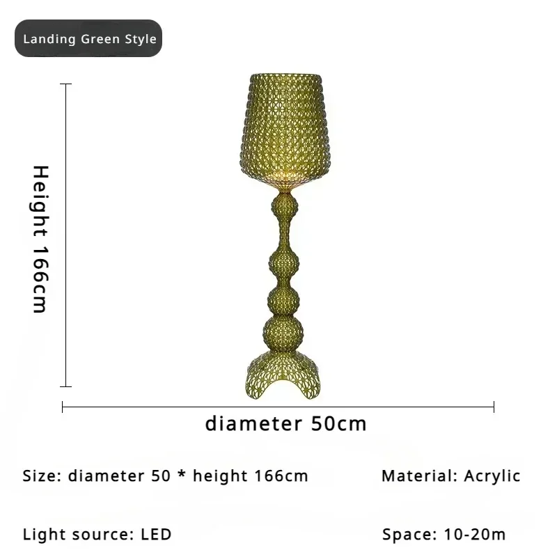 D50 H166 cm groen