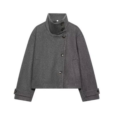 Image de Manteau Hiver Femme Col Montant - Style Simple & Élégant