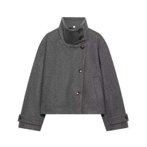 Image de Manteau Hiver Femme Col Montant - Style Simple & Élégant