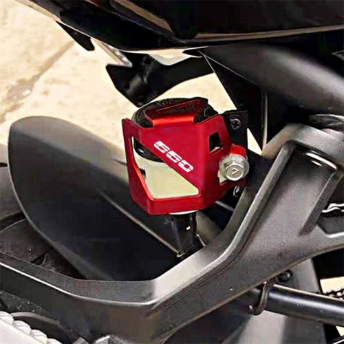 Immagine di Per Triumph TIGER 800 XC/XR Sport 660 Trident 660 CNC Moto Serbatoio Fluido Freni Posteriore Coperchio di Protezione Manica Accessori