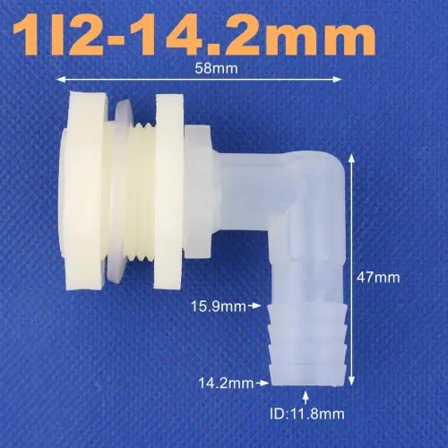 Image de Connecteur Coudé 90° pour Tuyau d'Irrigation - 1/2" à 6/4"