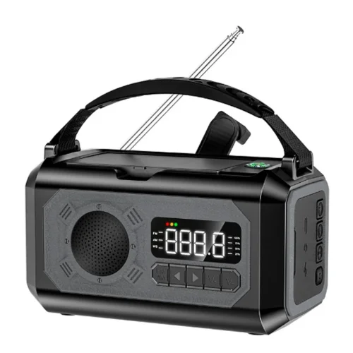 Image de Radio d'Urgence Portable 12000mAh - Solaire & Manivelle