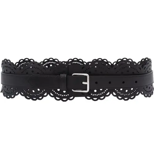 Image de Ceinture Large en Cuir Sculpté - Style Élégant & Robuste