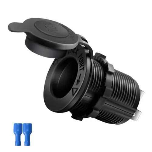 Image de Prise Allume-Cigare Étanche 12V/24V - Adaptateur Universel pour Voiture, Bateau, Moto