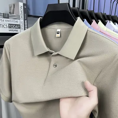 Image de Polo Homme Coton Mercerisé Respirant Été