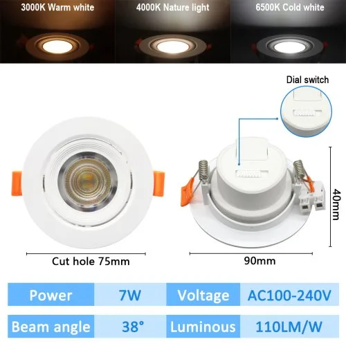 White round high