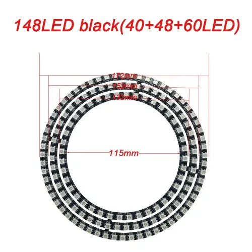 148 LED Zwart