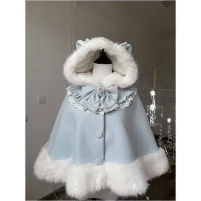 Image de Manteau Lolita Kawaii à Capuche - Style Japonais Chaud & Doux